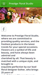 Mobile Screenshot of prestigefloralstudio.com