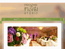 Tablet Screenshot of prestigefloralstudio.com